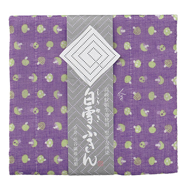 白雪友禅ふきん／白雪備長炭入りふきん | 暮らしのラブレターカタログ